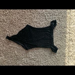 Women’s black bodysuit